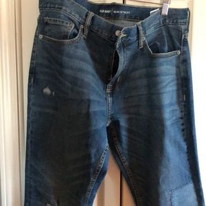 Old navy slim fit destress Jean